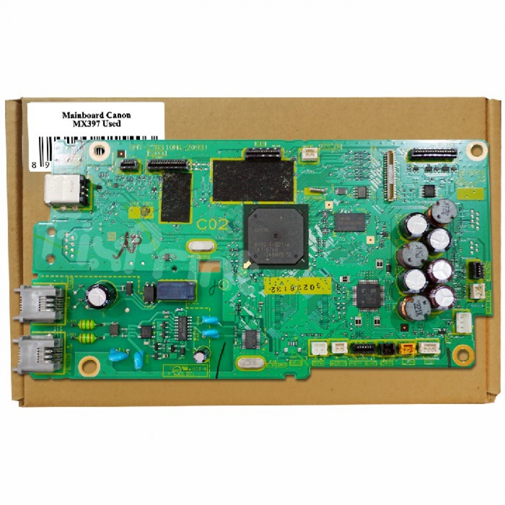 Board Canon MX397 Used, Mainboard Canon MX397 Used, Motherboard MX397 Old Model PN C02 QM72783 (QM42093)