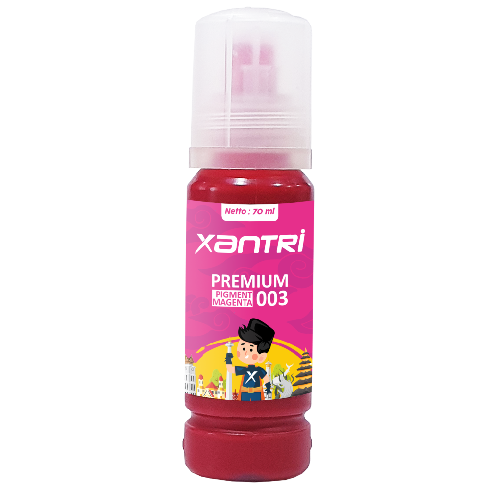 Tinta Xantri Pigment 003 Magenta 70ml Printer EP EcoTank L1110 L1210 L3110 L3210 L3150 L4150 L4160 L5190 L6160 L6170 L6190