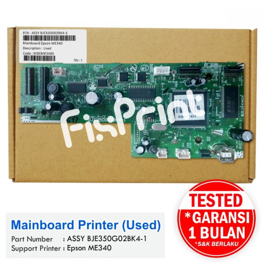 Board Epson ME340 Used, Mainboard Epson Me340 Used, Motherboard ME340